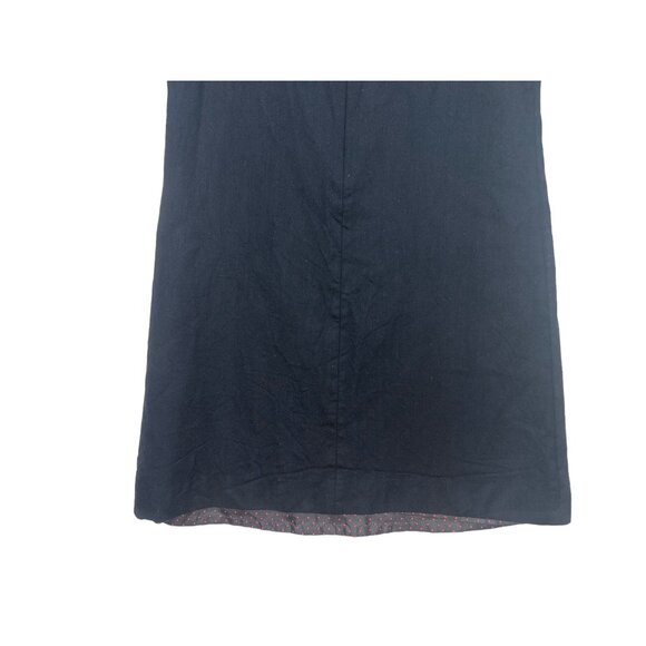 SOLD Vintage J.Crew Wool Sheath Dress Women 6 Black A-Line Lined High Neck - Picture 16 of 16